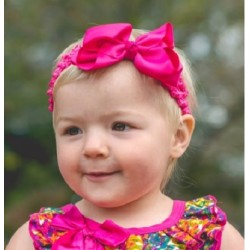 Fuschia Riley Headband RuffleButts